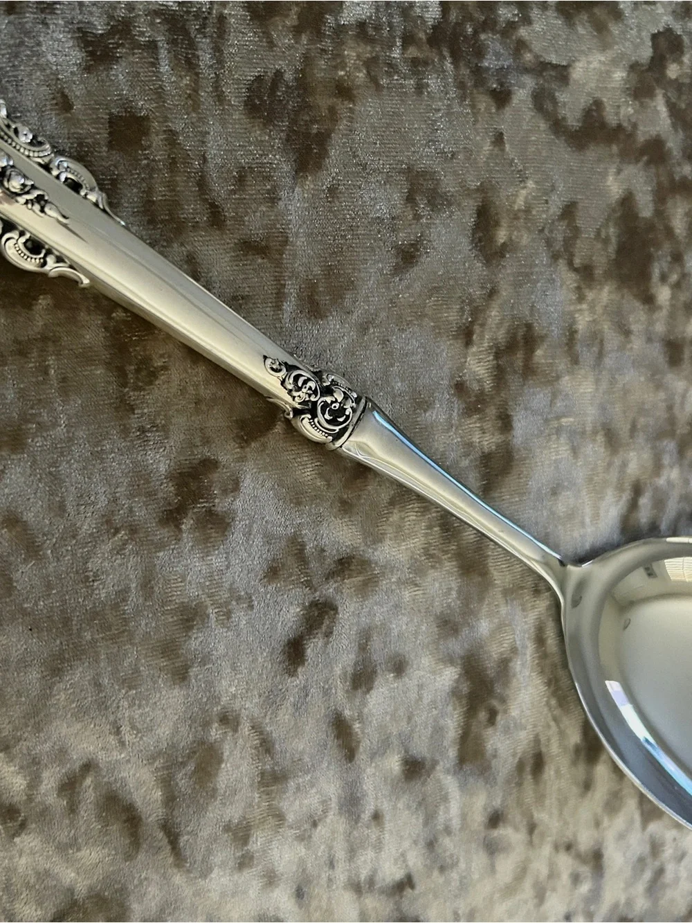 WALLACE Sterling Silver GRANDE BAROQUE SALAD SERVING SET Fork Spoon
